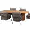 4 Seasons Outdoor Capalbio low dining set terre mit Capri Tisch