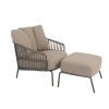 4 Seasons Outdoor Capalbio Lounge Sessel terre mit Fusshocker