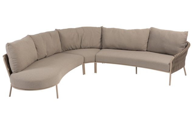 4 Seasons Outdoor Comino Eck-Lounge-Sofa latte