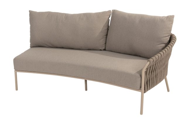 4 Seasons Outdoor Comino 2-Sitzer Latte Sofa mit Armlehne links