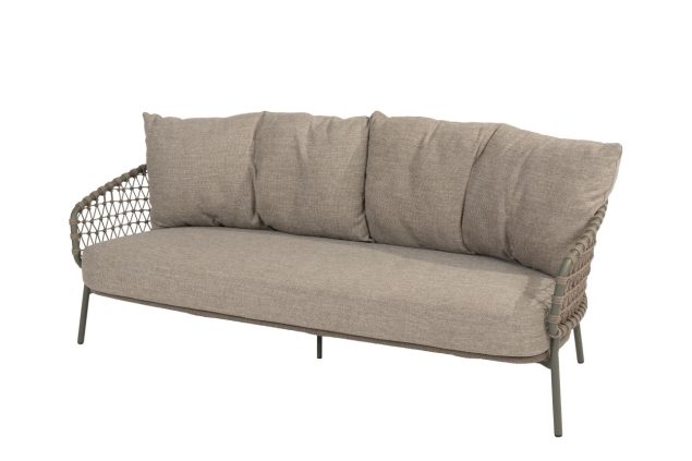 4 Seasons Outdoor Jura 3-Sitzer Lounge Sofa olivgrün