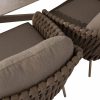 4 Seasons Outdoor Comino niedrige Esstischgarnitur latte met Nevada tafel - detail