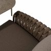 4 Seasons Outdoor Comino niedrige Esstischgarnitur latte met Nevada tafel - detail