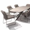 4 Seasons Outdoor Moretti dining set terre met Prado tafel keramisch blad barrel 240 x 105 cm