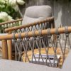 asons Outdoor4 Seasons Outdoor Nora bistroset naturel teak met Finn tafel Ø 60 cm - detail