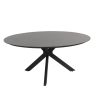 4 Seasons Outdoor Locarno tafel met HPL blad slate antraciet Ø 160 cm