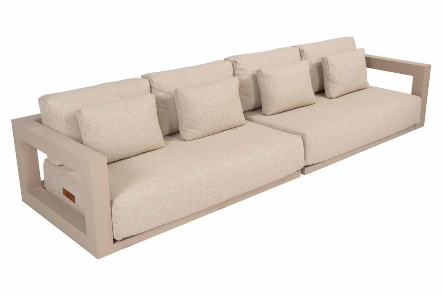 4 Seasons Outdoor Metropolitan 4-Sitzer Lounge Sofa latte