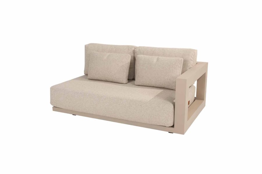 4 Seasons Outdoor Metropolitan 2,5-sitziges Loungesofa in Latte mit Armlehne links