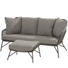 4 Seasons Outdoor Babilonia 2,5-sitziges Loungesofa mit 1 Fußhocker