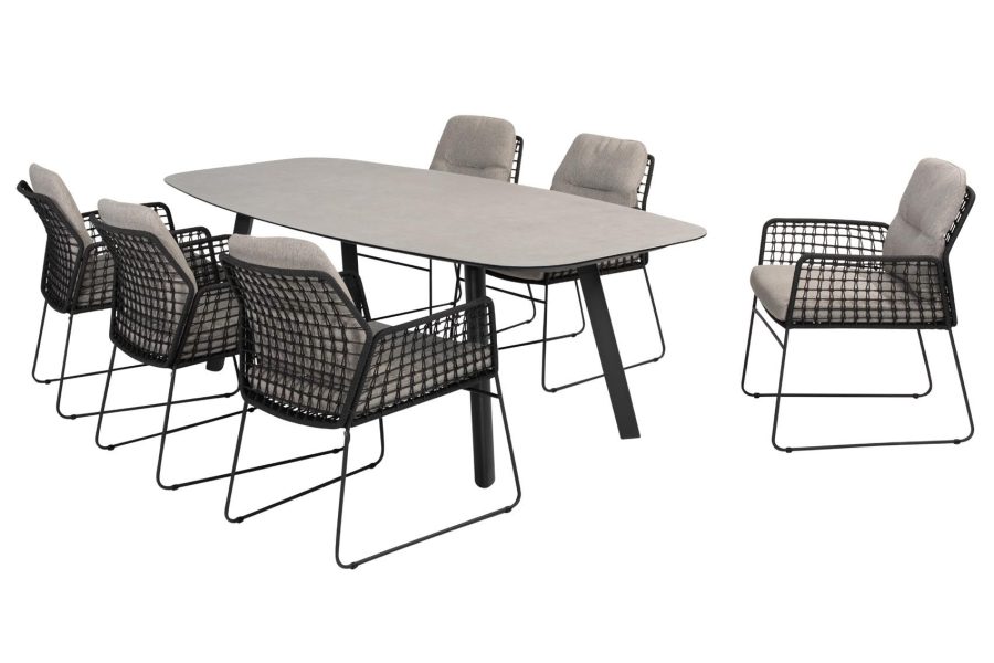 Taste by 4 Seasons Rhodos Gartenmöbel-Set mit Manolo Tisch 240 x 103 cm