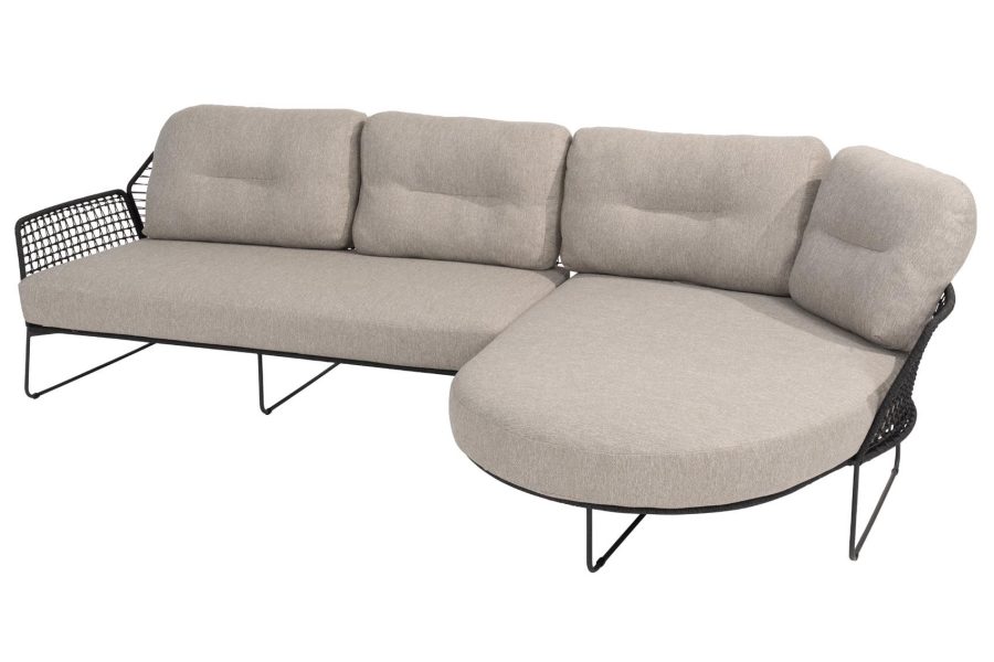 Taste by 4 Seasons Rhodos chaise lounge sofa anthrazit