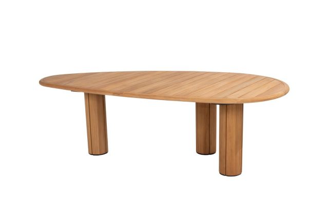 Taste by 4 Seasons Corsica Teakholz-Gartentisch mit kieselförmiger Platte 240 x 130 cm SALE