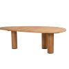 Taste by 4 Seasons Corsica Teakholz-Gartentisch mit kieselförmiger Platte 240 x 130 cm
