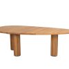 Taste by 4 Seasons Corsica Teakholz-Gartentisch mit kieselförmiger Platte 240 x 130 cm
