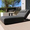 Flow Lio Daybed sooty mit schwarzem Aluminiumrahmen