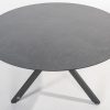 4 Seasons Outdoor Locarno tafel met HPL blad slate antraciet Ø 130 cm - detail