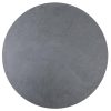 4 Seasons Outdoor Locarno tafel met HPL blad slate antraciet Ø 130 cm topview