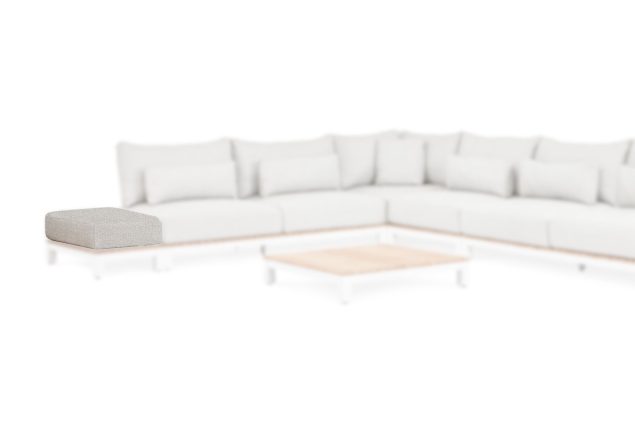 Suns Kissen soft grey für Evora Lounge Tisch 47,5 x 95 cm