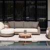 4 Seasons Outdoor Maxime chaise Loungesofa terre mit Finn Tisch