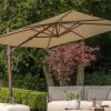 4 Seasons Outdoor Siesta PREMIUM parasol met Wengé frame en Beach doek 300 x 300 cm - detail