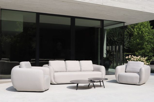 Flow Cosmo Sofagarnitur XL in Graumel Chalk