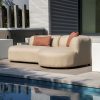 Flow Plush Loungesofa in Heather Chalk