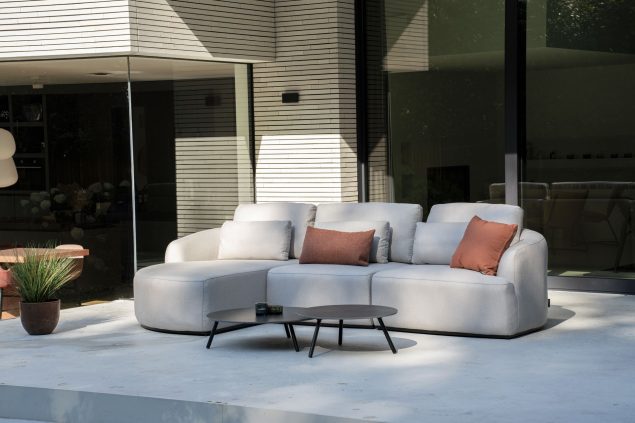 Flow Yavi Chaiselounge-sofa in Graumel Chalk