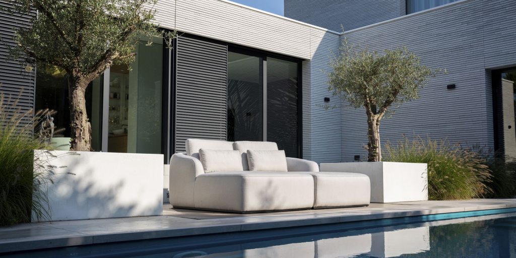 Flow Yavi daybed XL Graumel chalk