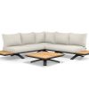 Suns Stockholm Loungeset anthrazit mit Sunproof Kissen soft grey