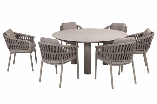 Taste by 4 Seasons Catalana Gartenset Cloud mit Donato Tisch Ø 160 cm