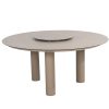 Taste by 4 Seasons Donato tuintafel latte met geprint keramisch blad Ø 160 cm en Lazy Susan