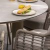 Taste by 4 Seasons Puglia Low Esstischset latte mit Donato Tisch mit bedruckter Keramikplatte Ø 160 cm - Detail