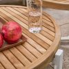 Apple Bee Monaco Loungetisch Oyster mit runder Teakholzplatte - Detail