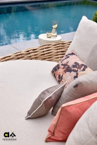 Apple Bee Cocoon loungebed Bouclé - detail