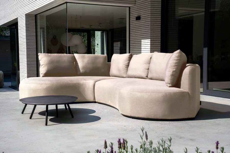 Flow. Cava Ecksofa Heather chalk