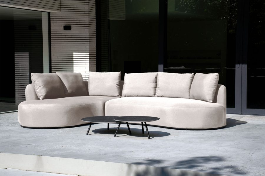 Flow. Cava Ecksofa Graumel chalk