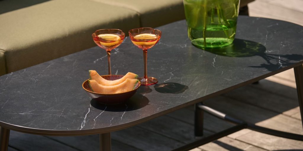 Hartman Flora Loungetisch mit Keramikplatte 130 x 60 cm - Detail