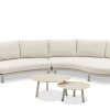 Tailor - Velvet Bloom Loungesofa Bouclé mit Yuli Tischen