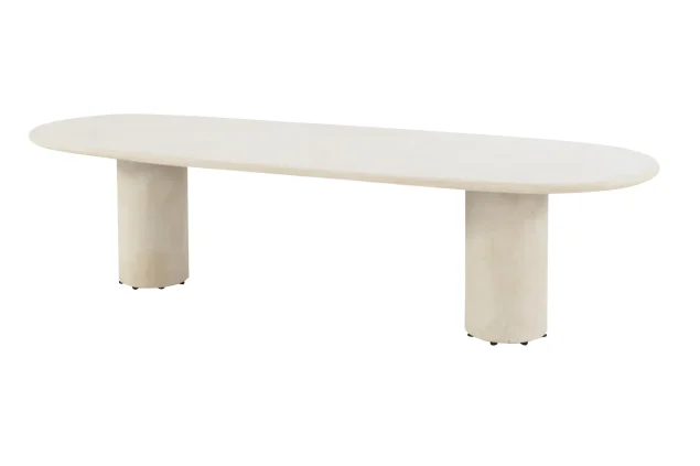 4 Seasons Outdoor Hampton mortex Gartentisch mit ovaler Platte 300 x 110 cm