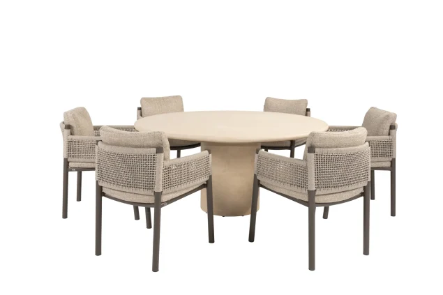 4 Seasons Outdoor Savanne Gartenmöbel-Set mit Hampton Tisch 160 cm