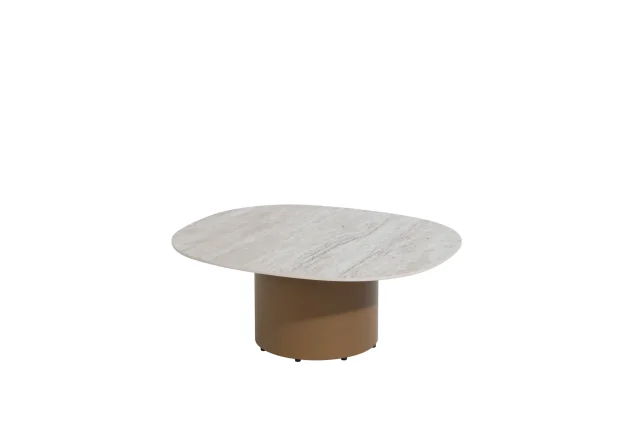 4 Seasons Outdoor Sofie Loungetisch amber mit Keramikplatte 70 x 80 cm