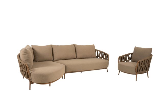4 Seasons Outdoor Biarritz chaise met loungestoel
