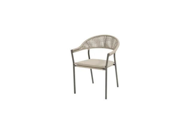 Taste by 4 Seasons Stapelbarer Sienna Gartenstuhl terre