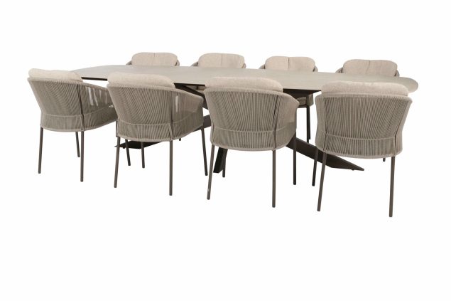 Taste by 4 Seasons Florence Gartenmöbel-Set Terre mit Prado Tisch mit Keramikplatte 300 cm