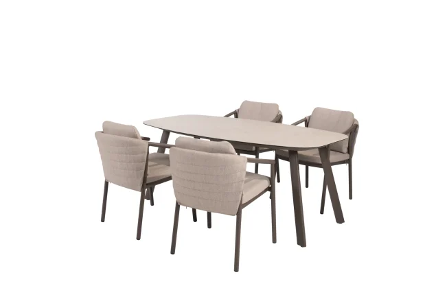 Taste by 4 Seasons Barolo Gartenmöbel-Set Terre mit Manolo Tisch 180 cm