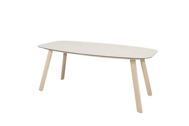 Taste by 4 Seasons Manolo Gartentisch Latte mit bedruckter Keramikplatte 180 x 95 cm