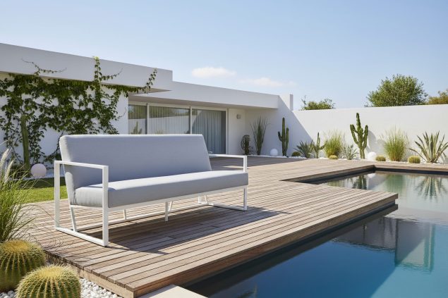 Flow. Lush Loungesofa lead chiné