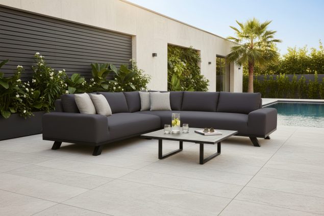 Flow Easey Lounge-Ecksofa sooty