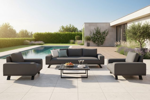 Flow. Easey Sofa-Set sooty