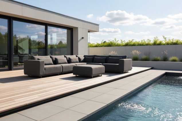 Flow. Lux Eckbank XL sooty * Sale *